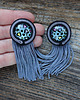kolczyki soutache Szare kolczyki sutasz z motywem panterki 3