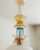 lampy wiszące Lampa wisząca szklana artdeco prl vintage retro 4