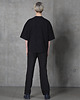 t-shirty męskie T-shirt oversize Wafel czarny 2