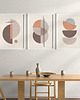 plakaty Zestaw 3 plakatów geometrycznych, stylowe, nowoczesne, mid-century modern. 4