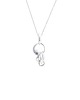 wisiory SMOOTH GEMstone long / silver necklace 6