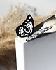 zakładki do książek Zakładka do książki "On Paper" Motyl bw 2