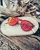 okulary damskie Okulary drewniane z grawerem fal  Polski produkt 3