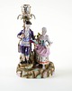 figurki i rzeźby Figuralny świecznik ceramiczny w stylu Art Deco, Europa 1