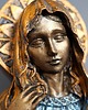 figurki i rzeźby Rzeźba Matki Boskiej niebiesko-czerwona wys. 15,5 cm 4