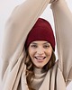 czapki damskie Czapka Gentle Cashmere Bordo 2