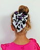 gumki do włosów Scrunchie do włosów, gumka do włosów z KOKARDĄ Panterkowy pop 1
