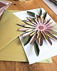 kartki scrapbooking Kartka z papierowym kwiatem oliwka 2
