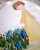 kartki, zaproszenia na chrzest Obrazek anioł stróż, pamiątka dla dziecka 3