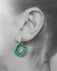 kolczyki z kamieniami Kolczyki ROOTS turkus 1