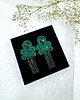 kolczyki soutache Zielone eleganckie kolczyki sutasz 2