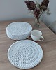 podkładki do kuchni Komplet podkładek szydełkowych ze sznurka 6szt. 28cm 4