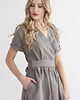 sukienki midi damskie Lniana Sukienka JASMINE TRUE GRAY 6
