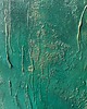 obrazy Zielony obraz abstrakcyjny ze złotem "Verde" 50x70cm 4