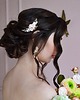 Ślubne ozdoby do włosów Grzebyk z kwiatami brzoskwiniowymi 1