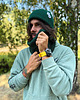czapki damskie Męska czapka beanie z bawełny logo kolorowe Zielony 4