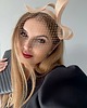 fascynatory Fascynator ELZA ciepły BEŻ Z WOALKĄ /oraz  inne kolory 5