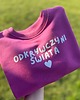 bluzy dla dziewczynki Bluza dziecięca ODKRYWCZYNI ŚWIATA - magenta 1