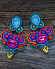 kolczyki soutache Duże i kolorowe kolczyki sutasz 2