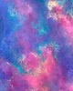 obrazy Obraz abstrakcyjny "Nebula I" 50x100 cm - granatowa abstrakcja kosmos 2