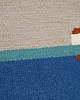 Ozdoby na ścianę Ręcznie tkany kilim  - wełniana makatka -  REFLEKSJA w niebieskim 3