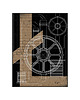plakaty Plakat Industrial Circle in Black 1