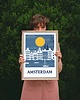 plakaty Plakat - Odwiedź Amsterdam 1
