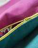plecaki Turkusowo-różowy plecak z haftowaną klapą 2