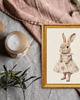 obrazy i plakaty do pokoju dziecięcego PLAKAT króliczek obrazek ilustracja pokój dziewczynki, farmhouse dekoracja 4
