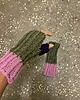 rękawiczki damskie Rękawiczki bez palct z wełny merino multikolor 1