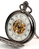 zegarki na łańcuszku Unikalny zegarek - AŻUR IV (DARK) White dial 1