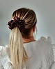 gumki do włosów Gumka jedwabna, scrunchie, frotka chocolate dream MAXI 1