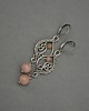 kolczyki wire wrapping Długie kolczyki kamień słoneczny wire wrapping 3