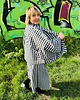 komplety damskie Komplet w kratę. Kimono + kuloty 5