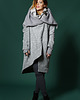 płaszcze damskie NUBEE - ASYMMETRY HOOD - Płaszcz swetrowy 5