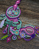 kolie Naszyjnik soutache Ogród pełen barw 7