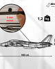 Ozdoby na ścianę Samolot F-14 Tomcat metalowa ozdoba na ścianę 3D 7
