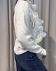 swetry damskie  Sweter kwiat Ecru 1