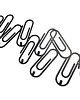 wieszaki Wieszak metalowy na ścianę CLIPz 2