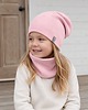 czapki dziecięce Czapka beanie i komin prosty komplet bawełniany dwuwarstwowy 3