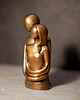 figurki i rzeźby Rzeźba z gipsu, Zakochani, miodowe złoto, wys. 11,8 cm 1
