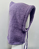 czapki damskie Balaclava oversize kominiarka kaptur zamiast czapki z merino piękny liliowy 6