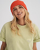 czapki damskie Czapka zimowa z bawełny organicznej jasnoczerwona 2