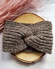 opaski do włosów Wełniana opaska handmade z alpaki i merino, miękka, ciepła, brązowa 4