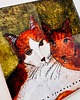 grafiki i ilustracje Kafle ceramiczne zwierzęta - koty 1