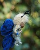 karuzele i girlandy do łóżeczka Leśna Wróżka Niebieski Motyl - Waldorf toys 3