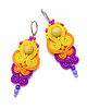 kolczyki soutache Letnie i kolorowe kolczyki sutasz 1