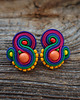 kolczyki soutache Małe i kolorowe kolczyki sutasz 1