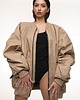 kurtki damskie Kurtka typu bomber oversize mocca 6