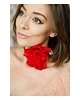 chokery Jedwabny czerwony choker 1